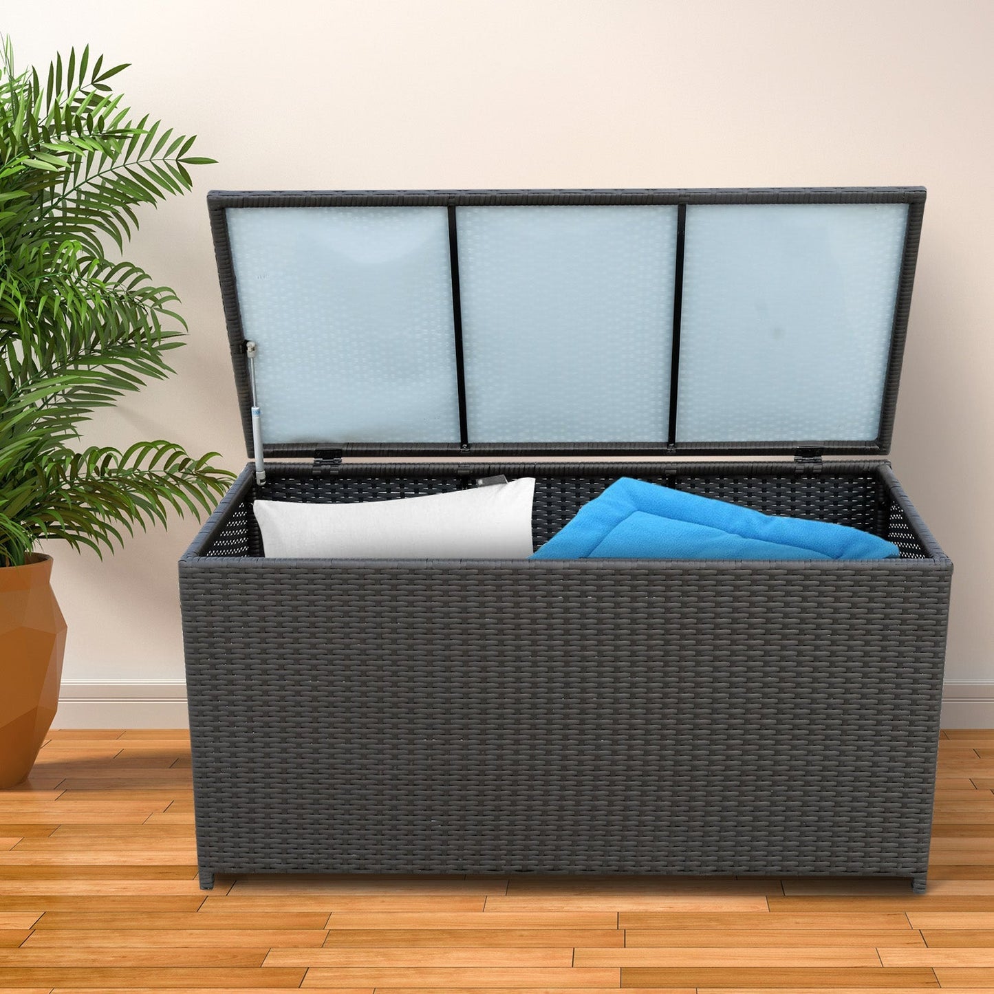 Outsunny Rattan Storage Box