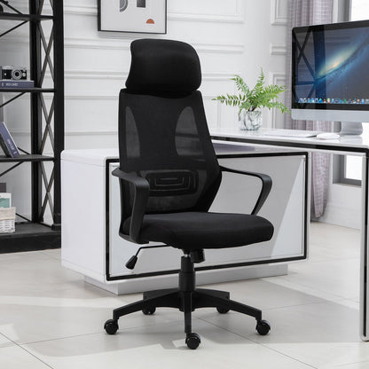 Vinsetto Mesh Ergonomic Home Office Chair w/ Headrest