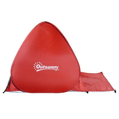 Pop-up Portable Beach Tent-Red