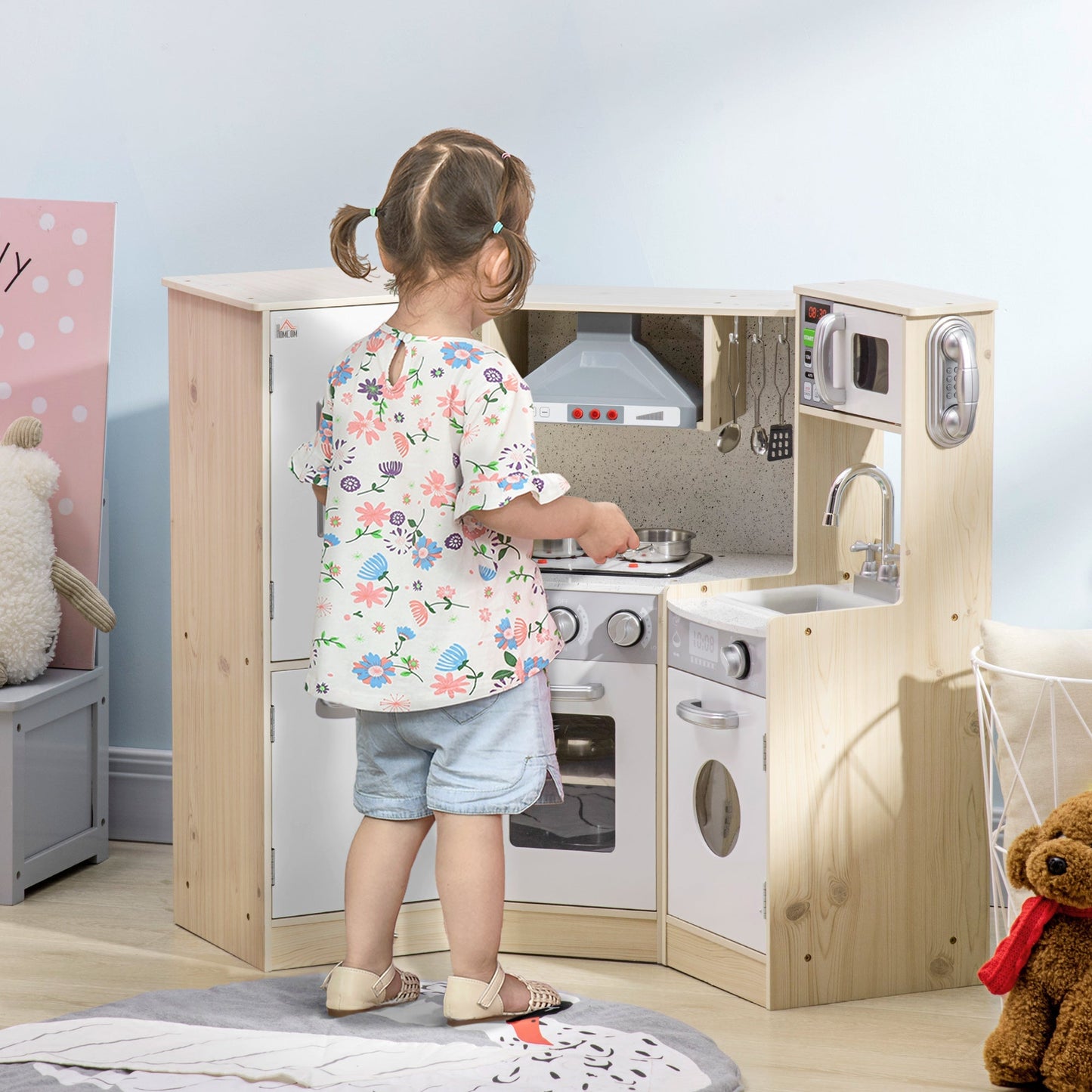 Toy Kitchen for Kids with Role Play Accessories