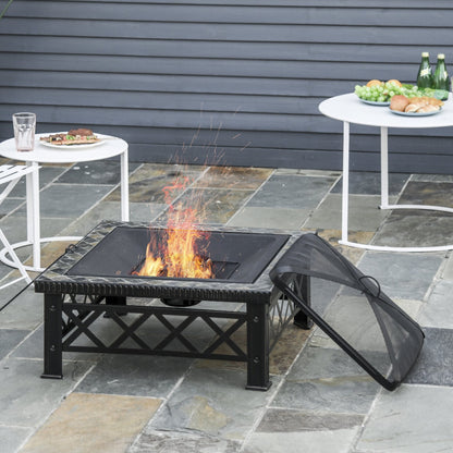 Large Outdoor Fire Pit Table