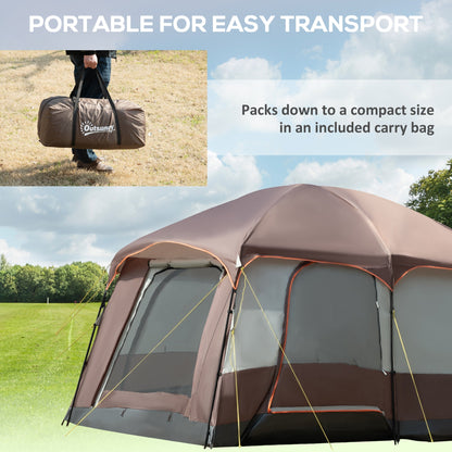 3-4 Man Two Room Camping Tent with Vestibule