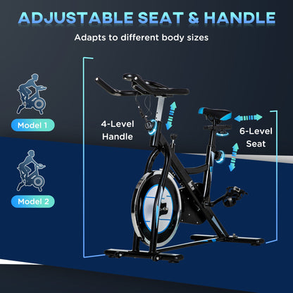 8kg Flywheel Stationary Exercise Bike Indoor Cycling Cardio Workout Bike