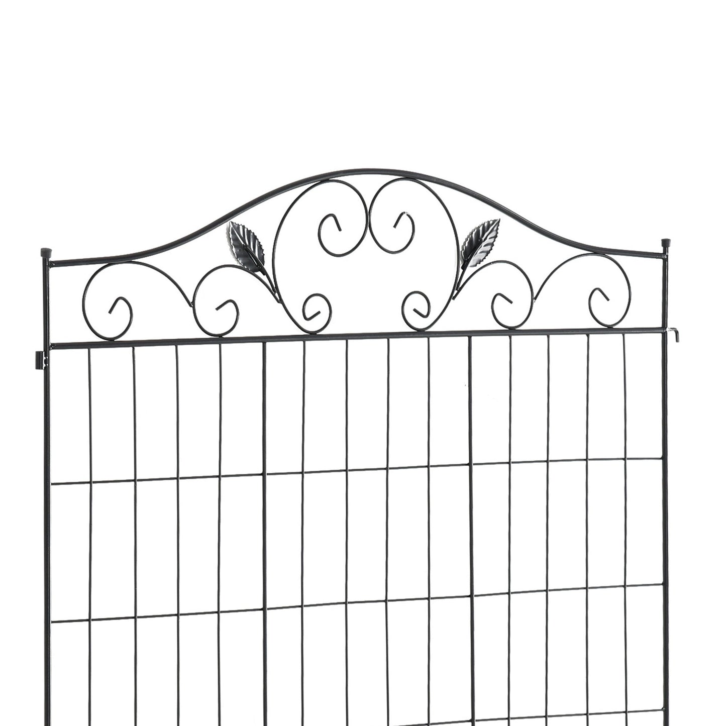 Garden Decorative Fence 4 Panels 44in x 12ft Steel Border Edging for Landscaping