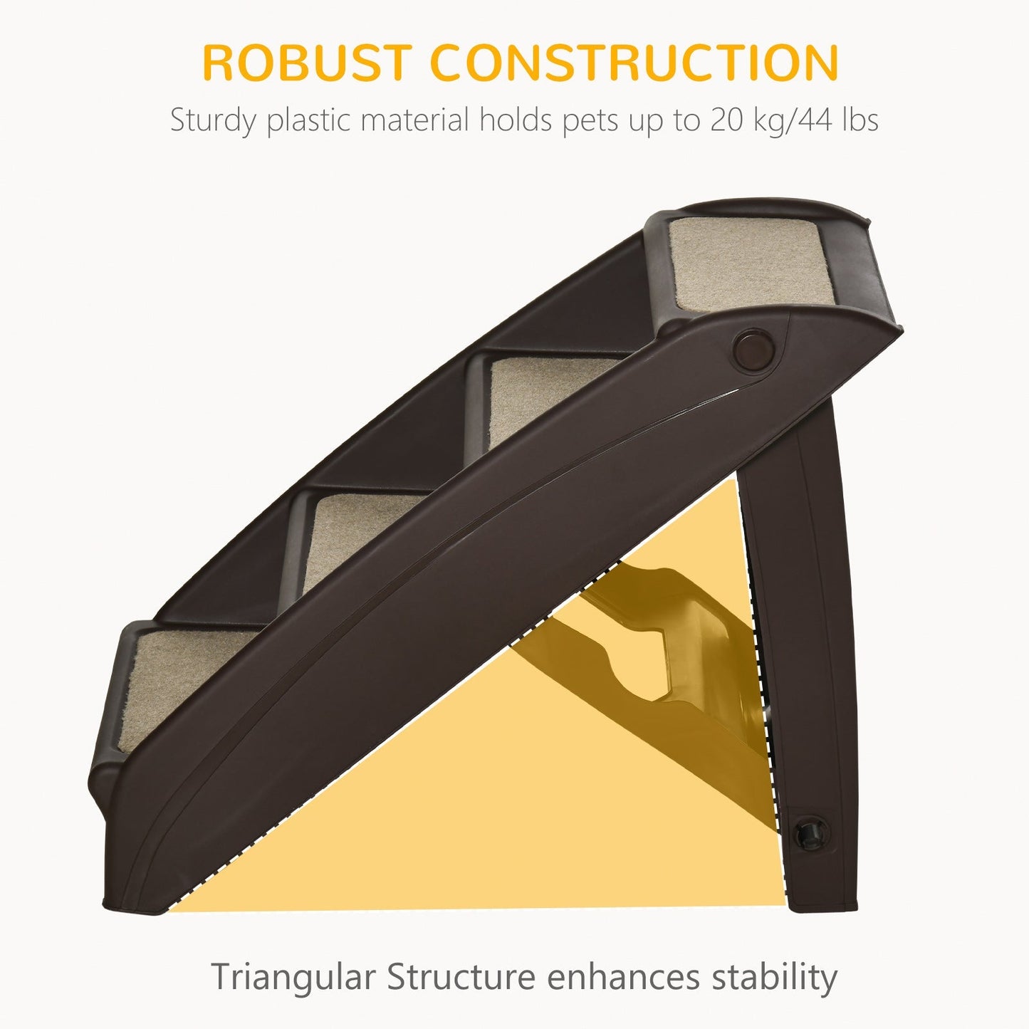 PawHut Foldable Pet Stairs