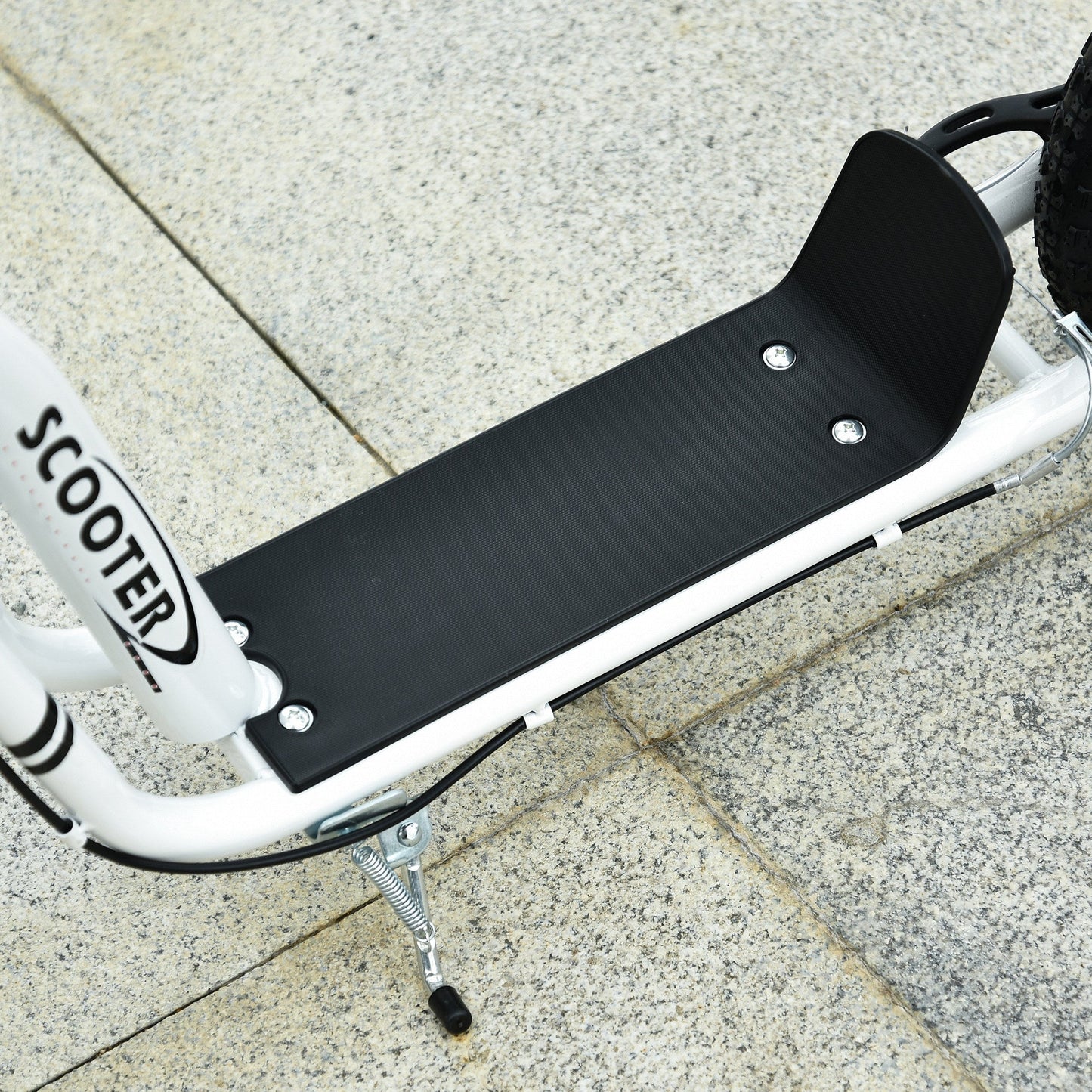 Dual Brakes 12" Metal frame Kick Scooter adjustable black