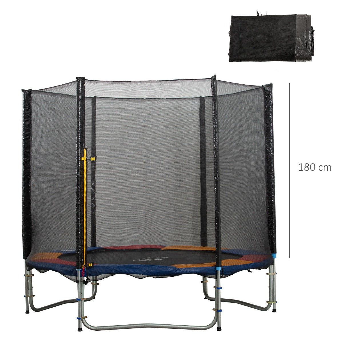 Homcom 10Ft Trampoline Net Replacement Enclosure Black