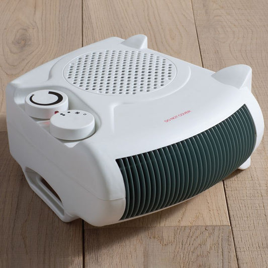 Fine Elements Fan Heater Flat or Upright White 2000W