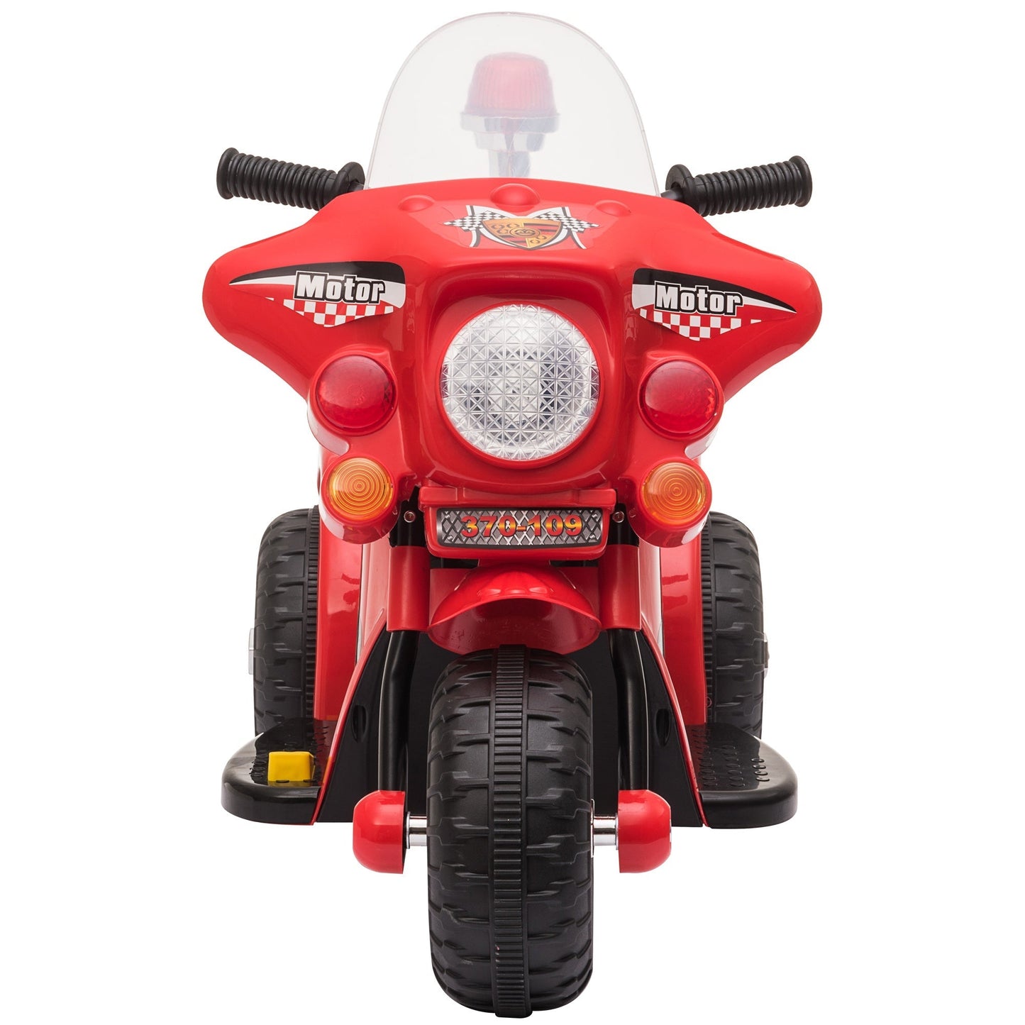 Kids 6V Electric Ride On Motorcycle 3 Wheel Vehicle Lights Music Horn Storage Box Red