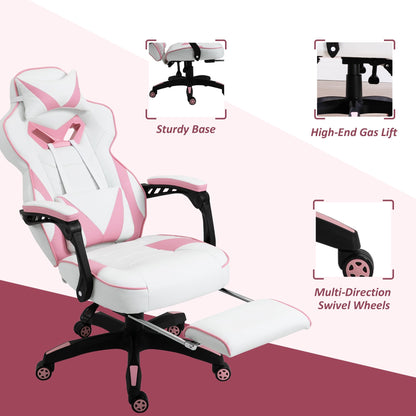 Vinsetto Racing Gaming Chair with Footrest