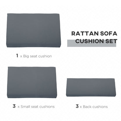 Outdoor Cushion Pad Set for Rattan Furniture