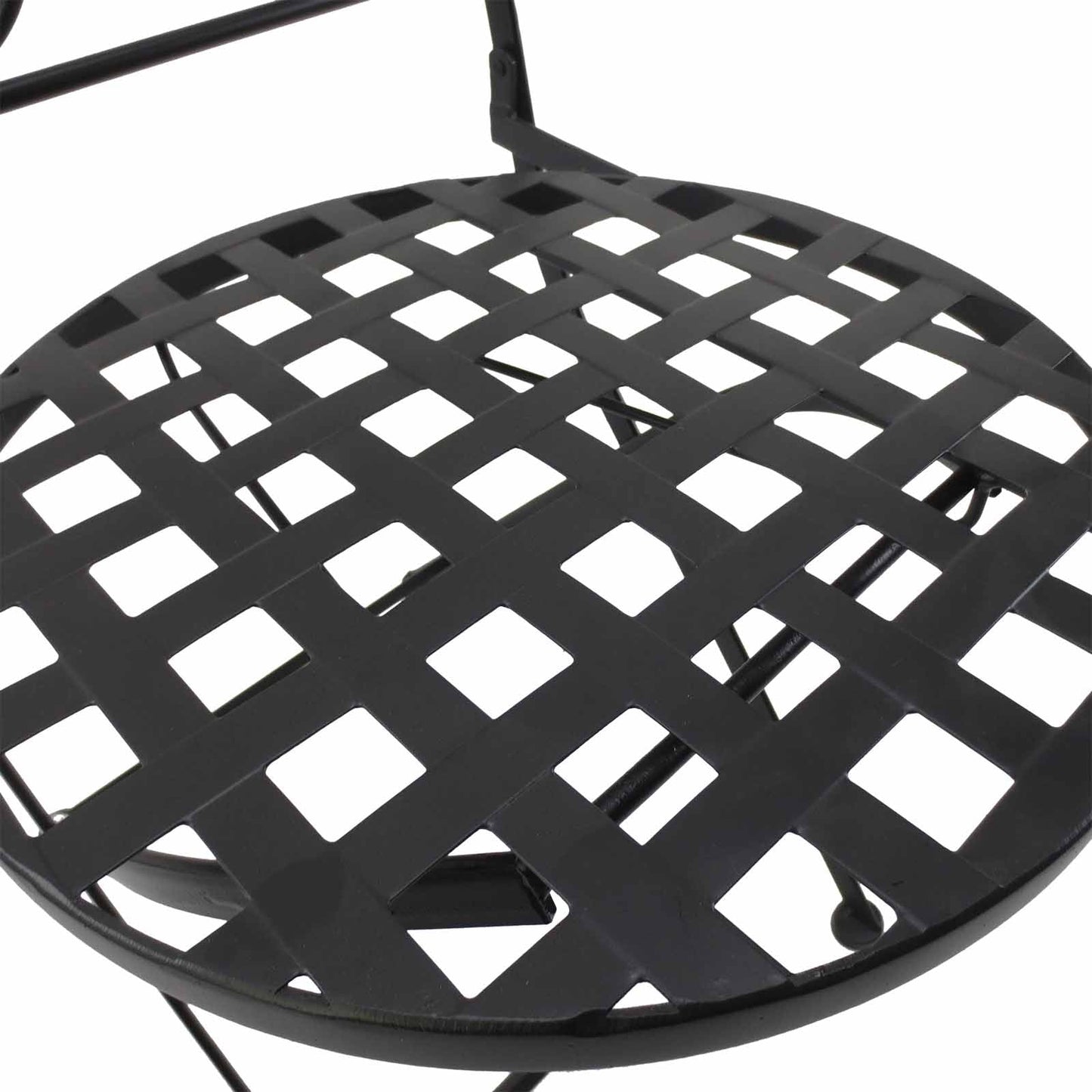 Outsunny 3 Pcs Garden Mosaic Bistro Set Outdoor Patio 2 Folding Chairs & 1 Round Table Outdoor Furniture Vintage