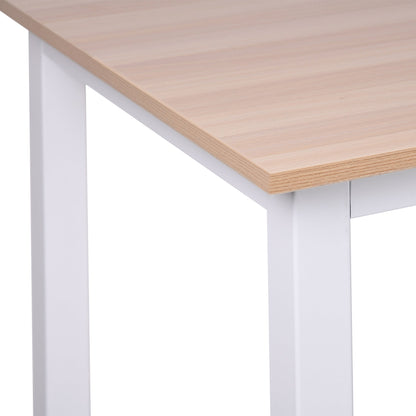 Computer Desk W/ White Metal Frame Medium-density fibreboard