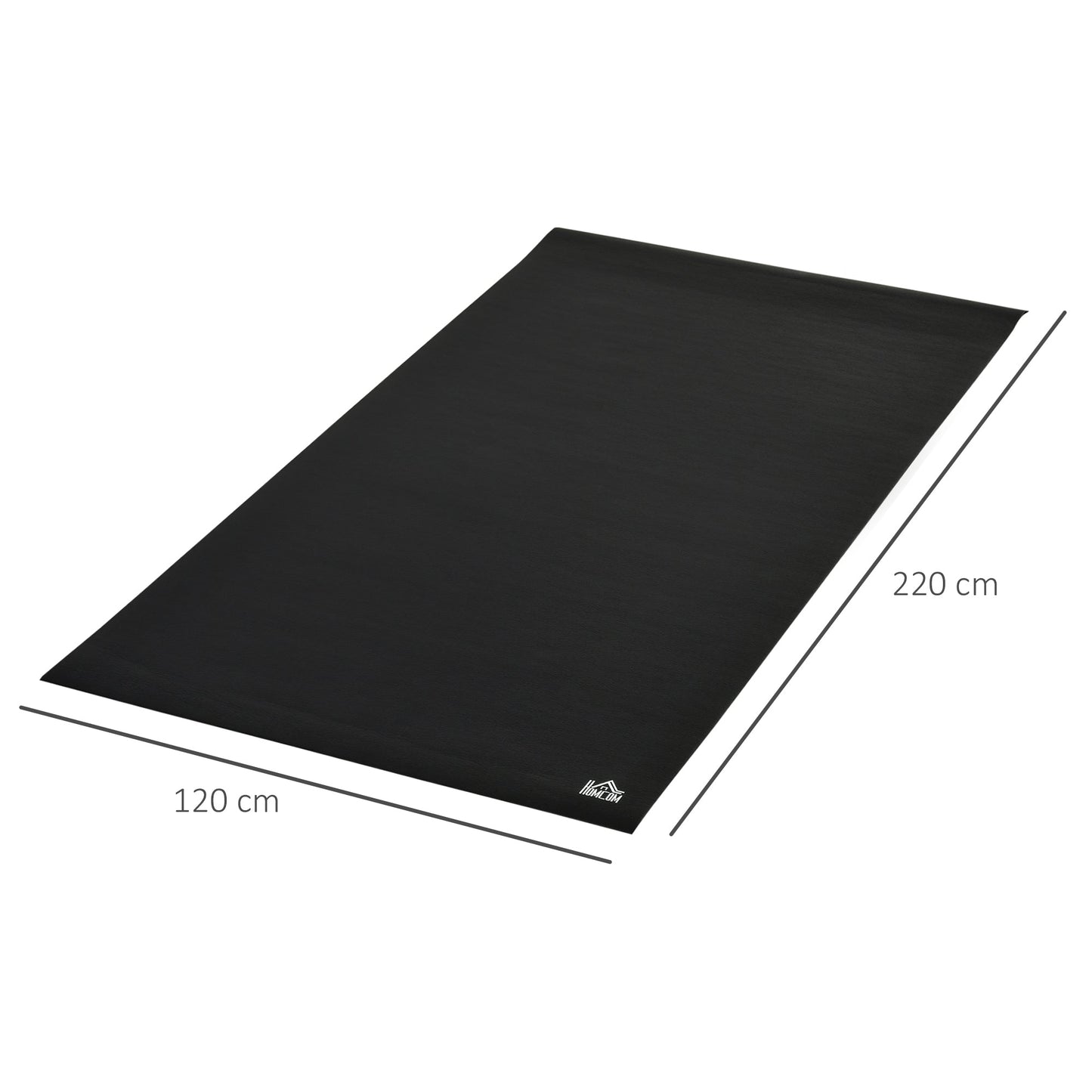 Multi-purpose Exercise Equipment Protection Mat Non-slip Floor Protector Gym Fitness Workout Training Mat 220 x 120cm