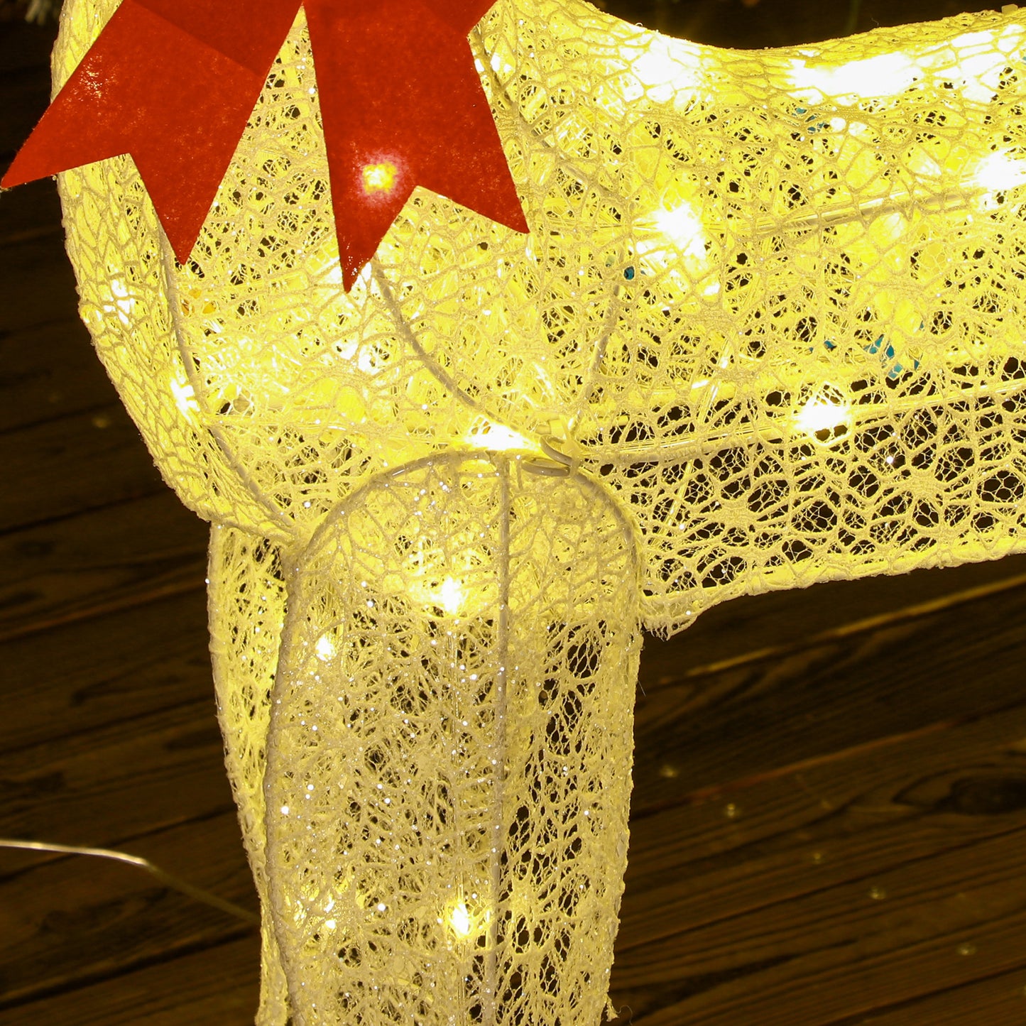 Three-Piece LED Light Reindeer Christmas Decoration