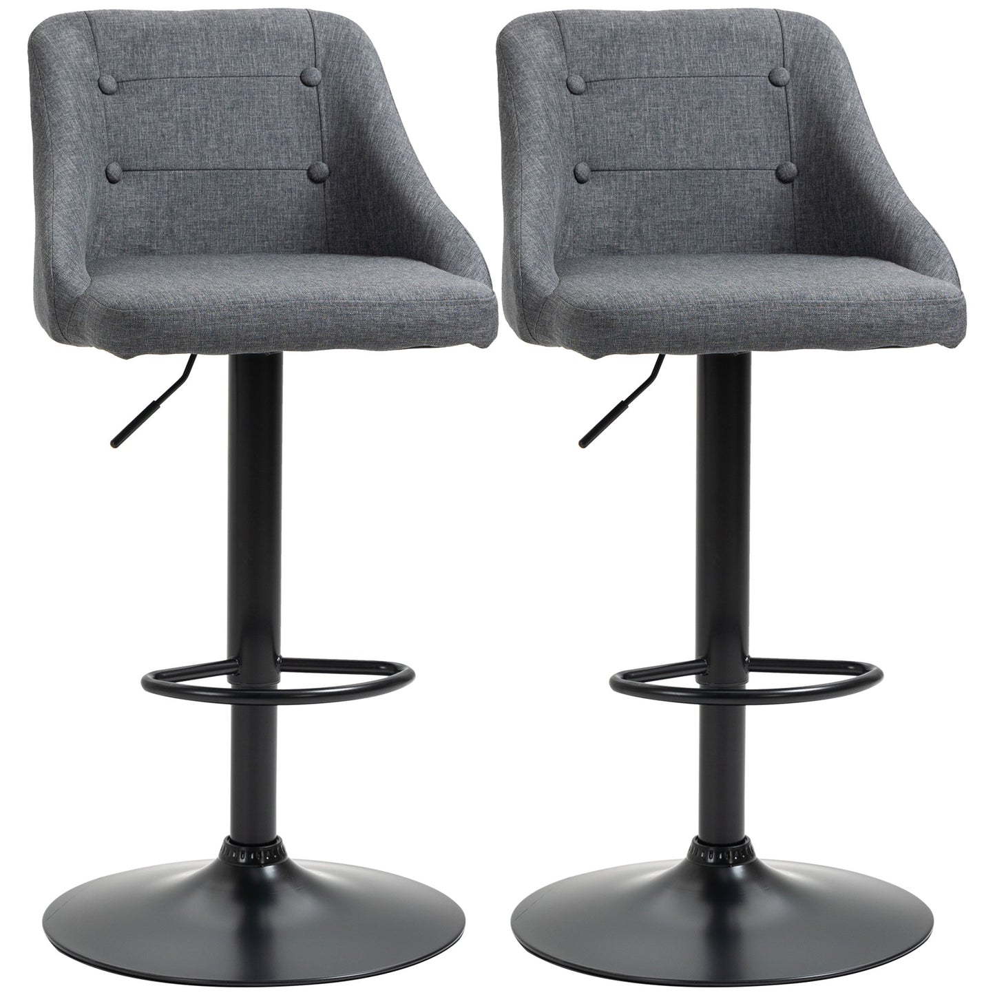 Modern Adjustable Bar Stools Set of 2