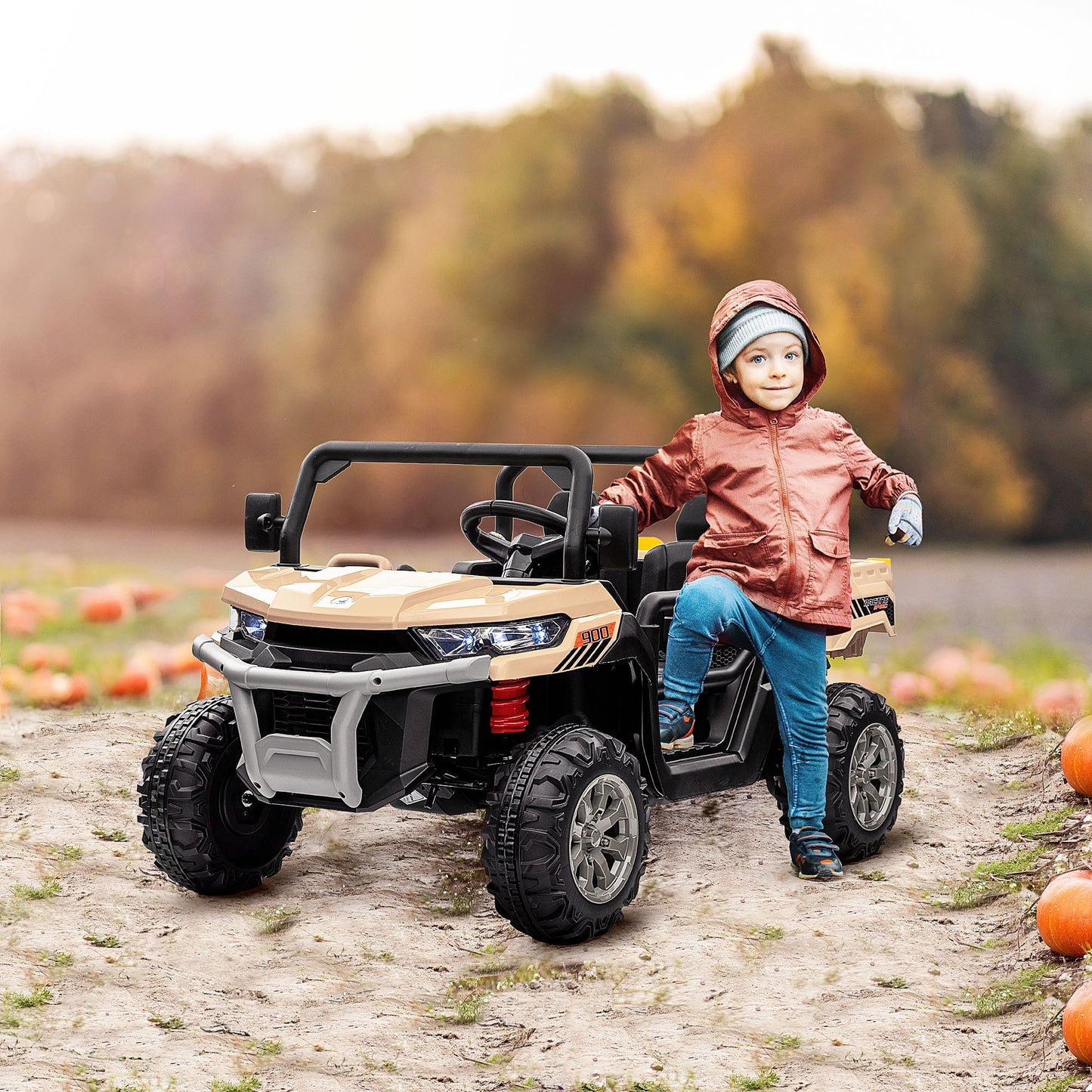 12V Two-Seater Kids Electric Ride-On Car