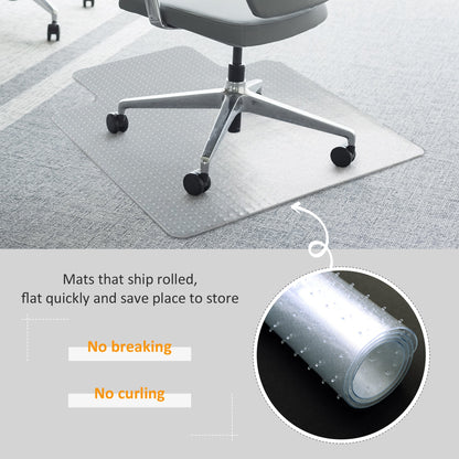 Office Carpet Protector Chair Mat High Impact Strength Clear Spike Non Slip Chairmat Frosted Lipped