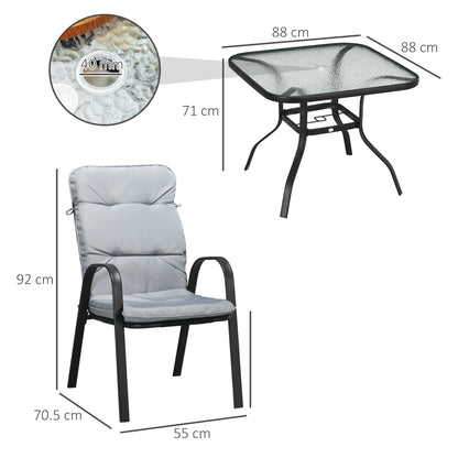 Outsunny 5 Pieces Garden Dining Set