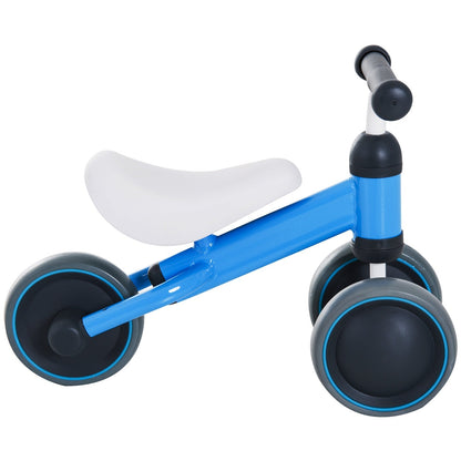 Kids Balance Bike Toddler Plastic No-Pedal Walking Blue