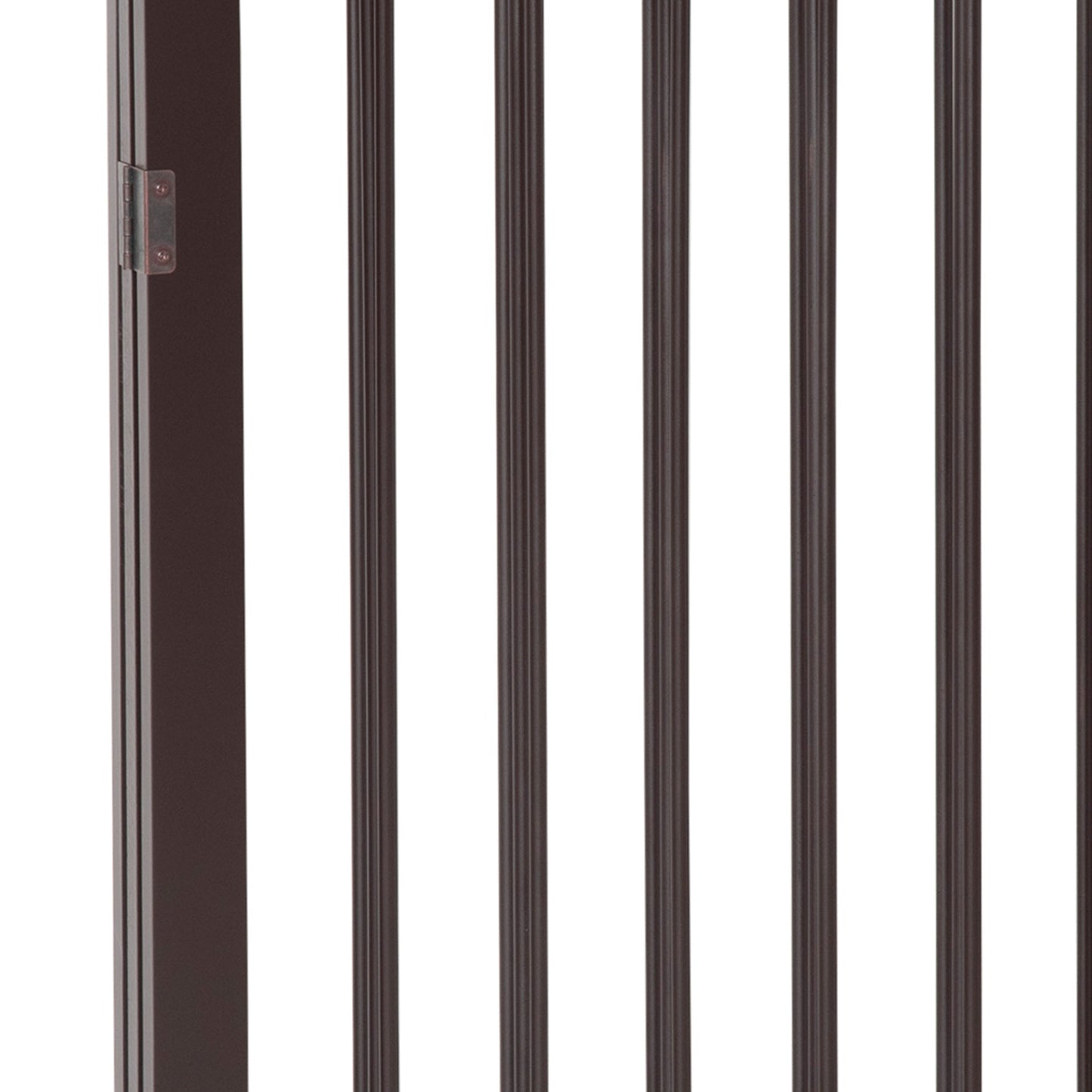 PawHut Pet Gate 160L1.2D76H cm Free Standing Folding Pet/Child Safety Fence-Dark Brown