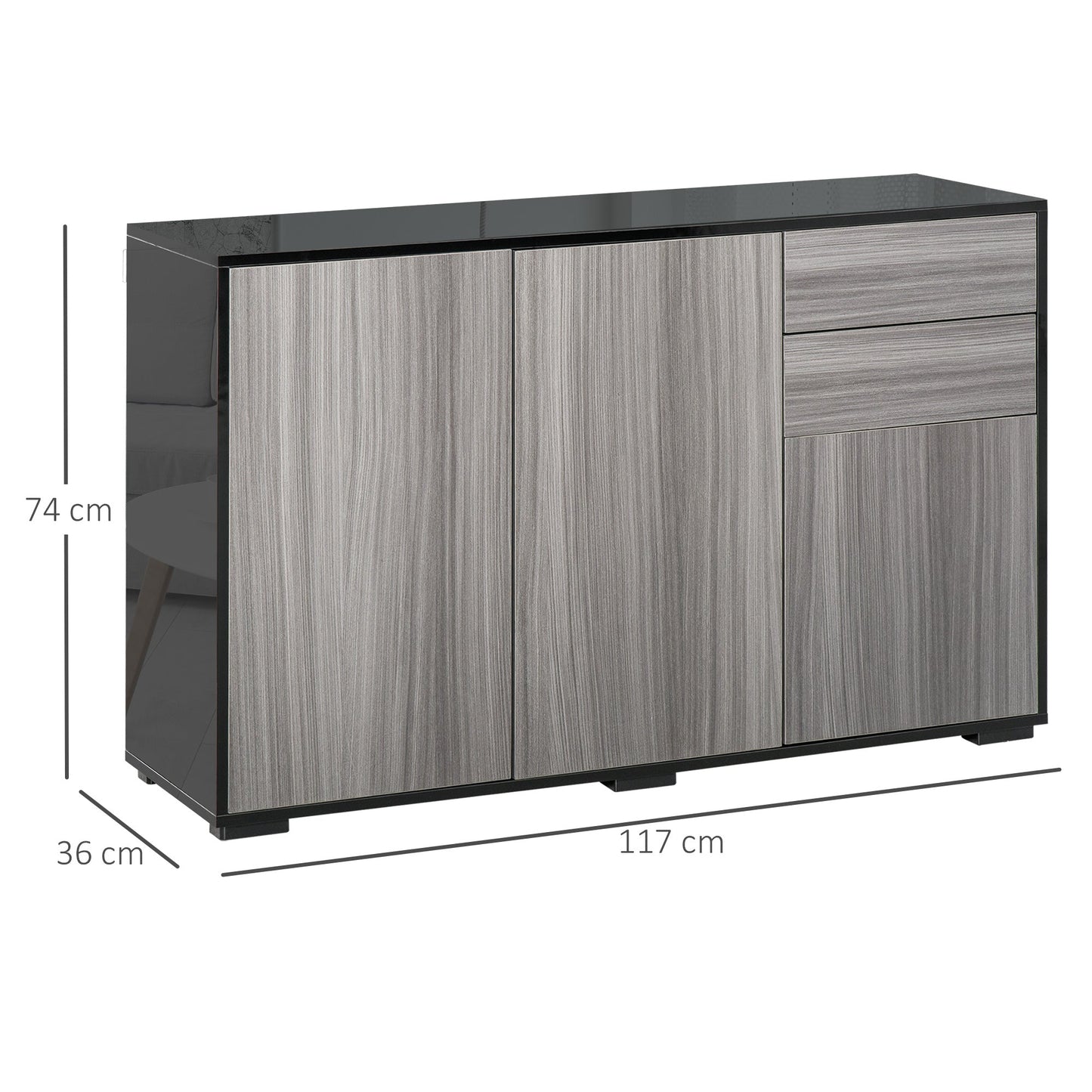 High Gloss Frame Sideboard