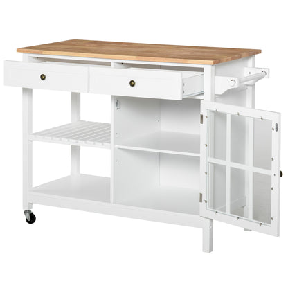 Modern Kitchen Island on Wheels