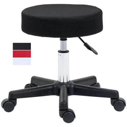 Hydraulic Swivel Salon Spa Stool Height Adjustable Facial Massage Tattoo with 3 Changeable Seat Covers