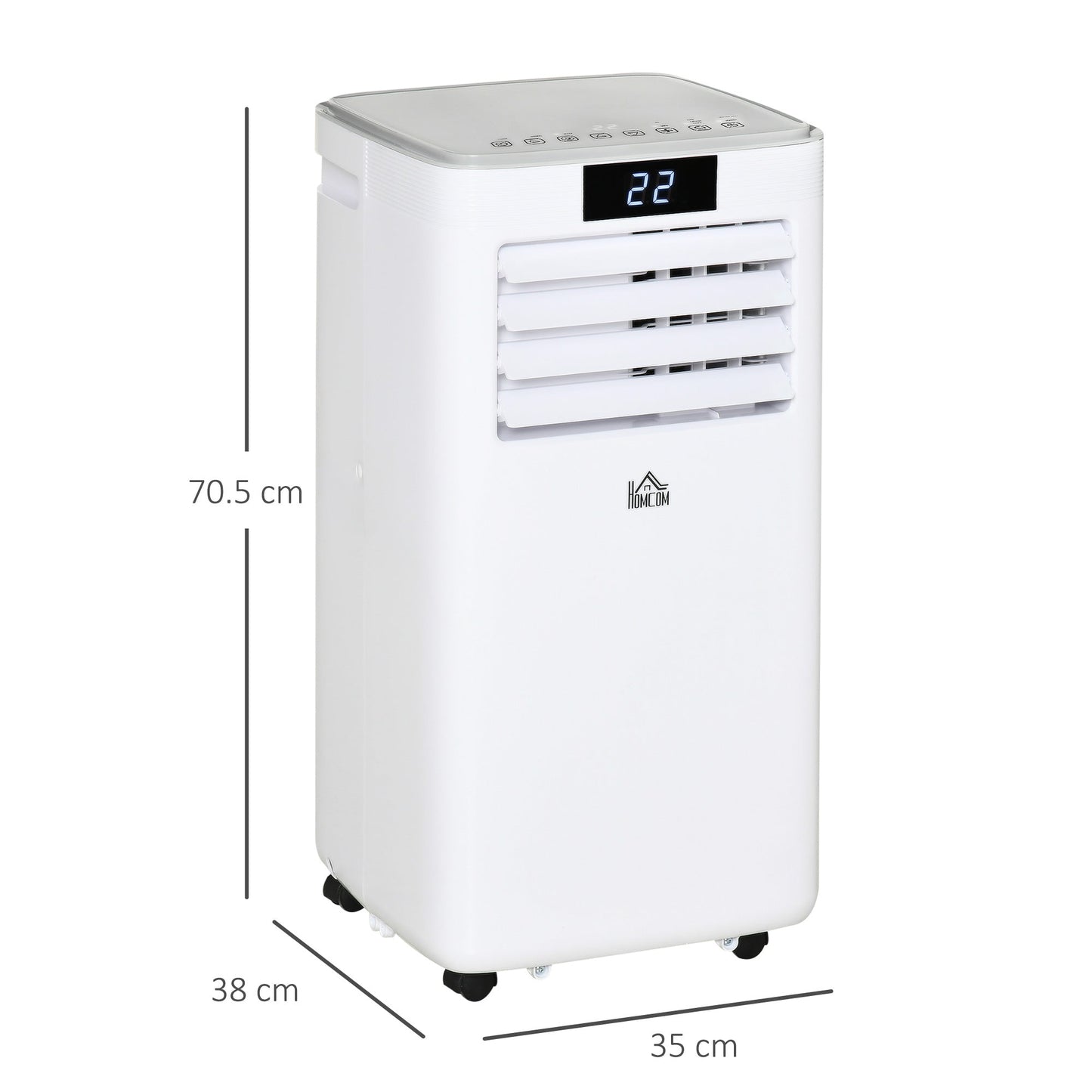 A Rated 10,000 BTU 4-In-1 Portable Dehumindifier With Remote & 24 Hour Timer