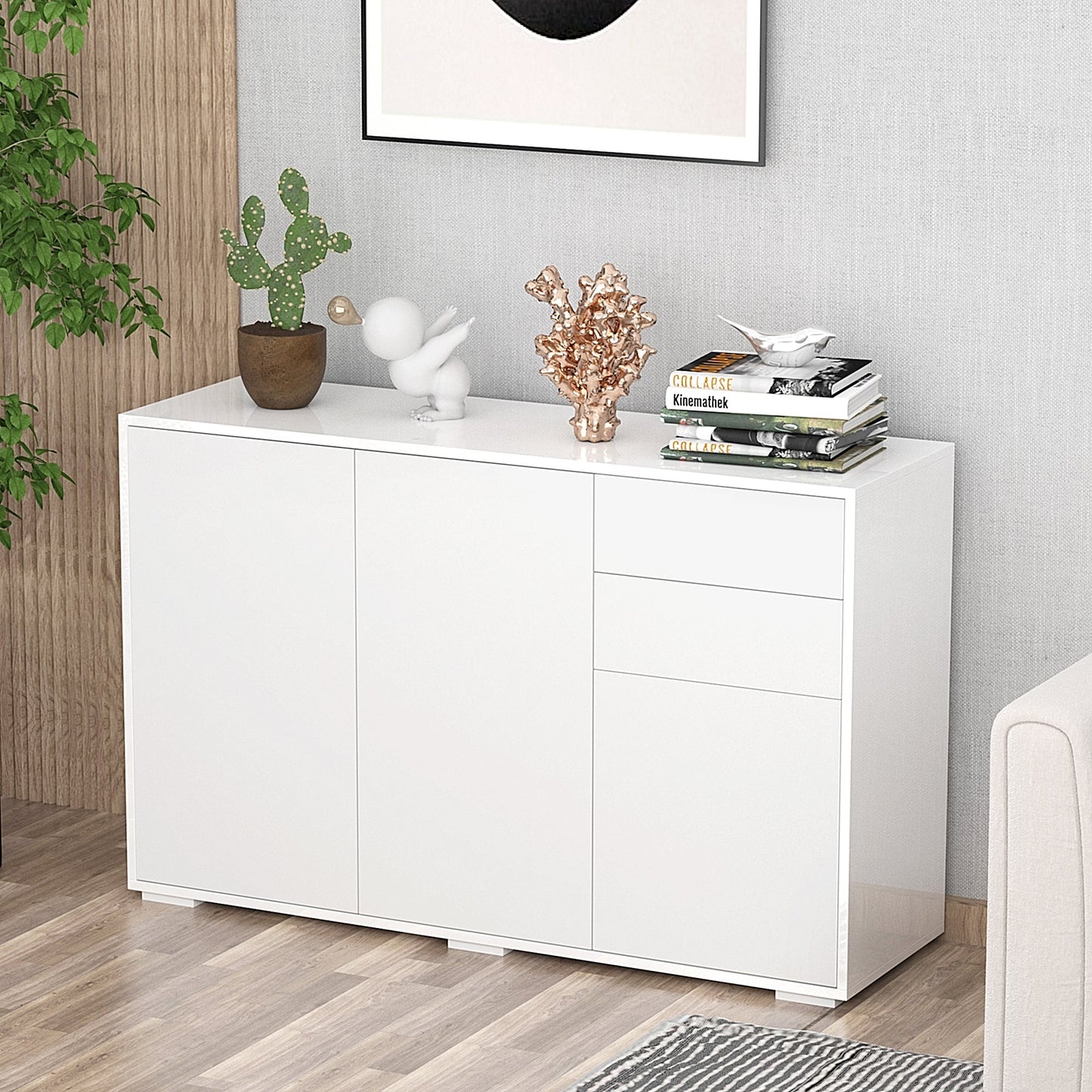 High Gloss Frame Sideboard