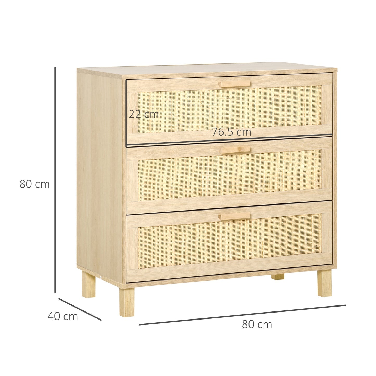 Rattan Bedroom Chest of Drawers