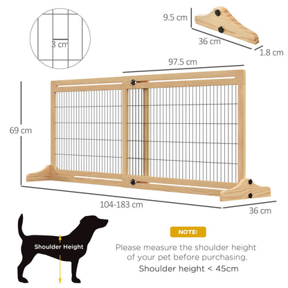 PawHut Freestanding Dog Gate