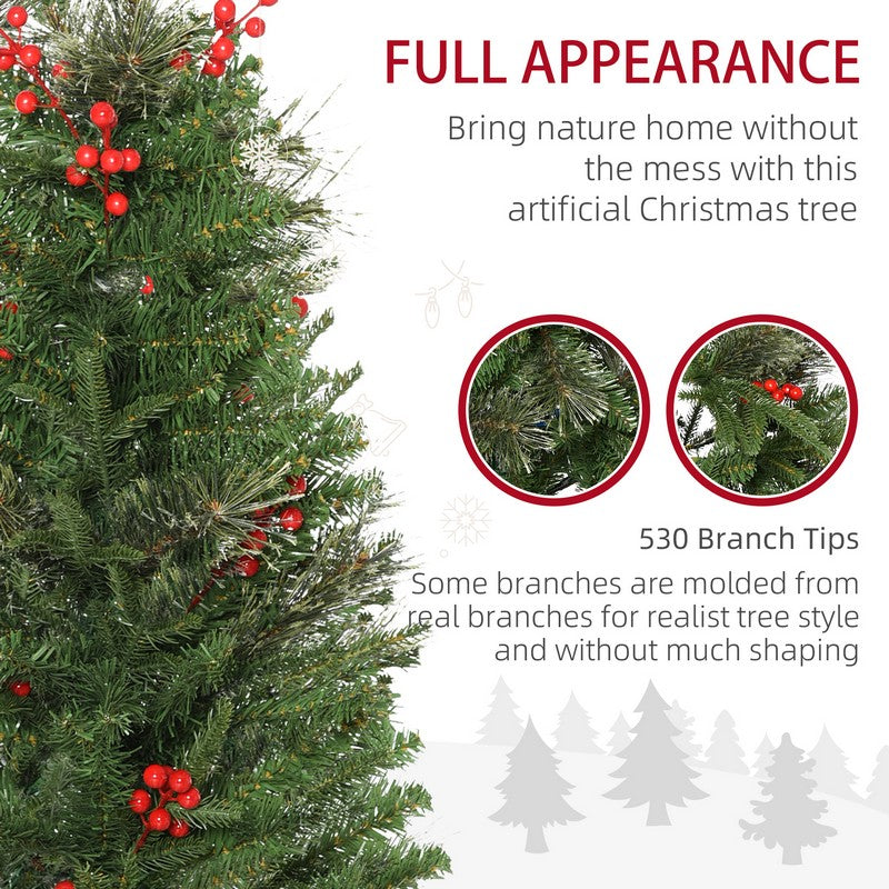 Homcom 5ft Christmas Tree Artificial - 356 Tips