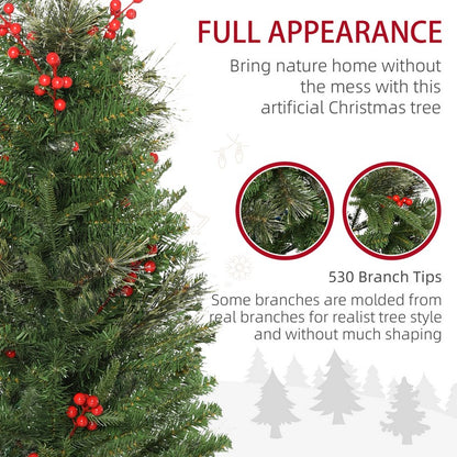 Homcom 5ft Christmas Tree Artificial - 356 Tips