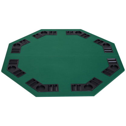 1.2m/48 Inches Foldable Poker Table Top 8 Players Blackjack Tables Casino Chip Trays