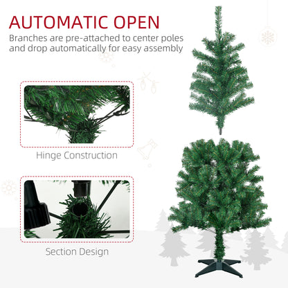 5ft Decorated Christmas Tree Artificial - with LED Lights Warm White 360 Tips