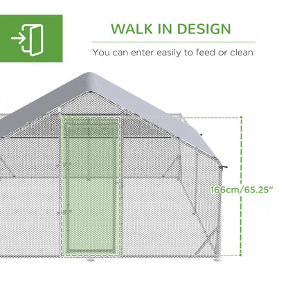 PawHut Walk-In Chicken Run