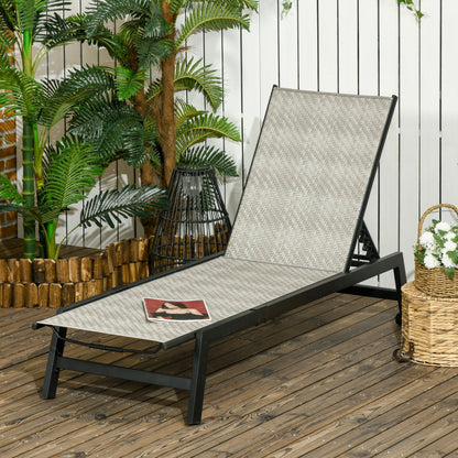 Outdoor PE Rattan Sun Loungers