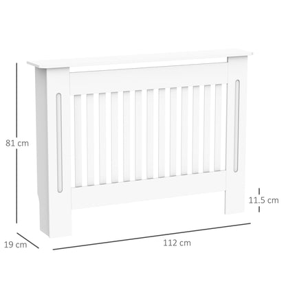 Homcom 112L x 19W x 81H cm Medium-density fibreboard Radiator Cover-White