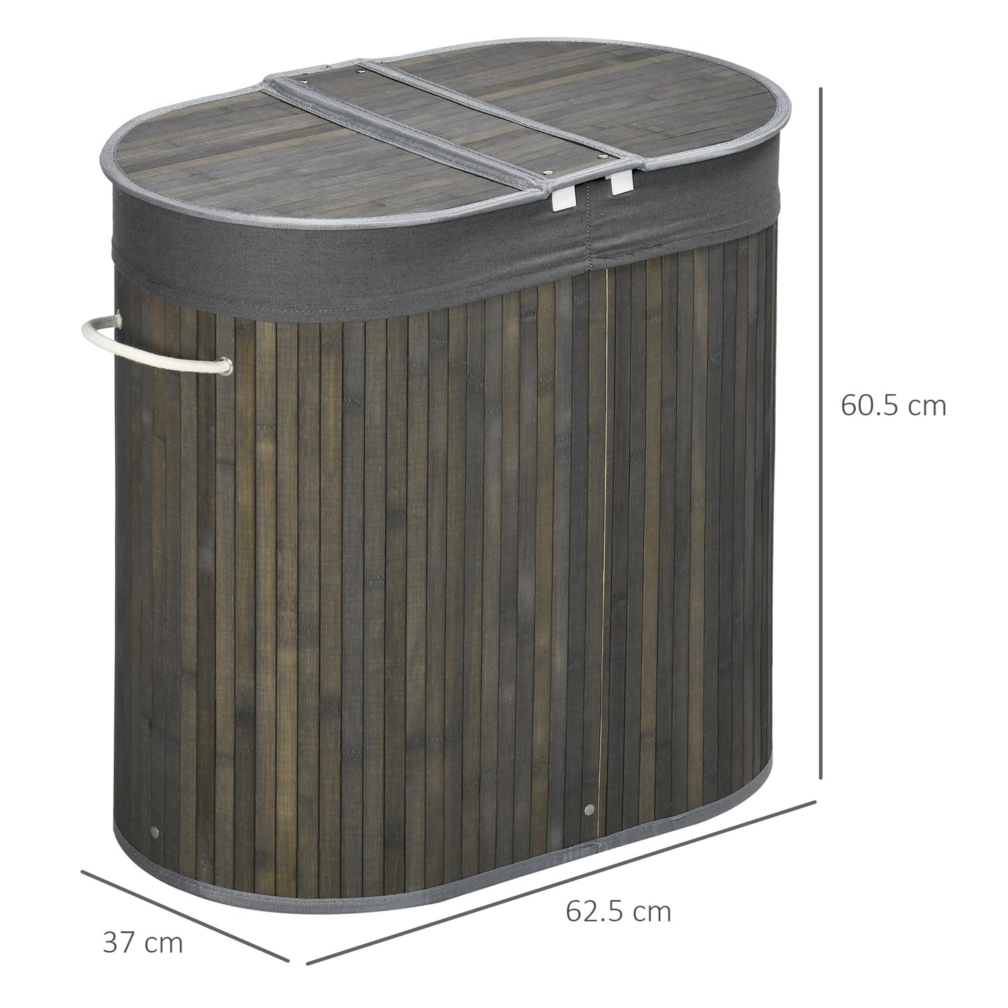 Bamboo Laundry Basket With Lid