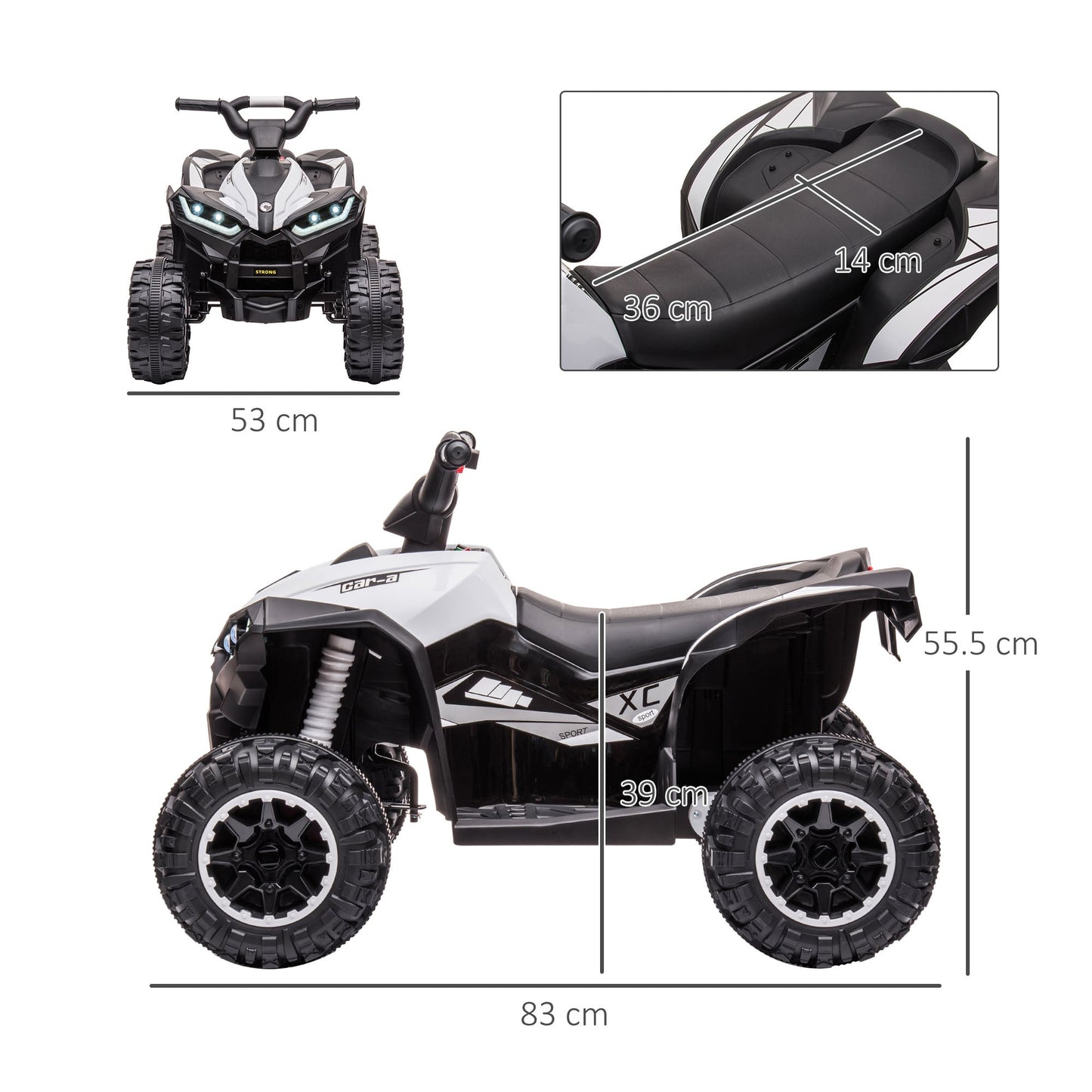 12V Quad Bike with Forward Reverse Functions