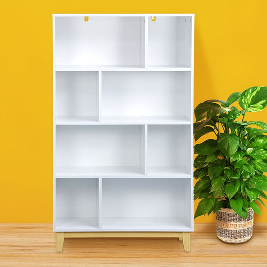 Norfolk Furniture Malmo Tall Bookcase White 4 Shelves