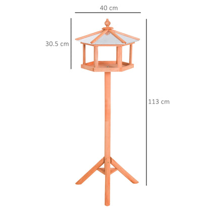 Bejing 113cm Bird Table Wood Natural by Pawhut