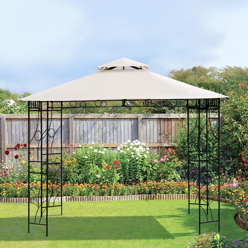 Croft Merion Garden Gazebo by Croft with a 3 x 3M Beige Canopy