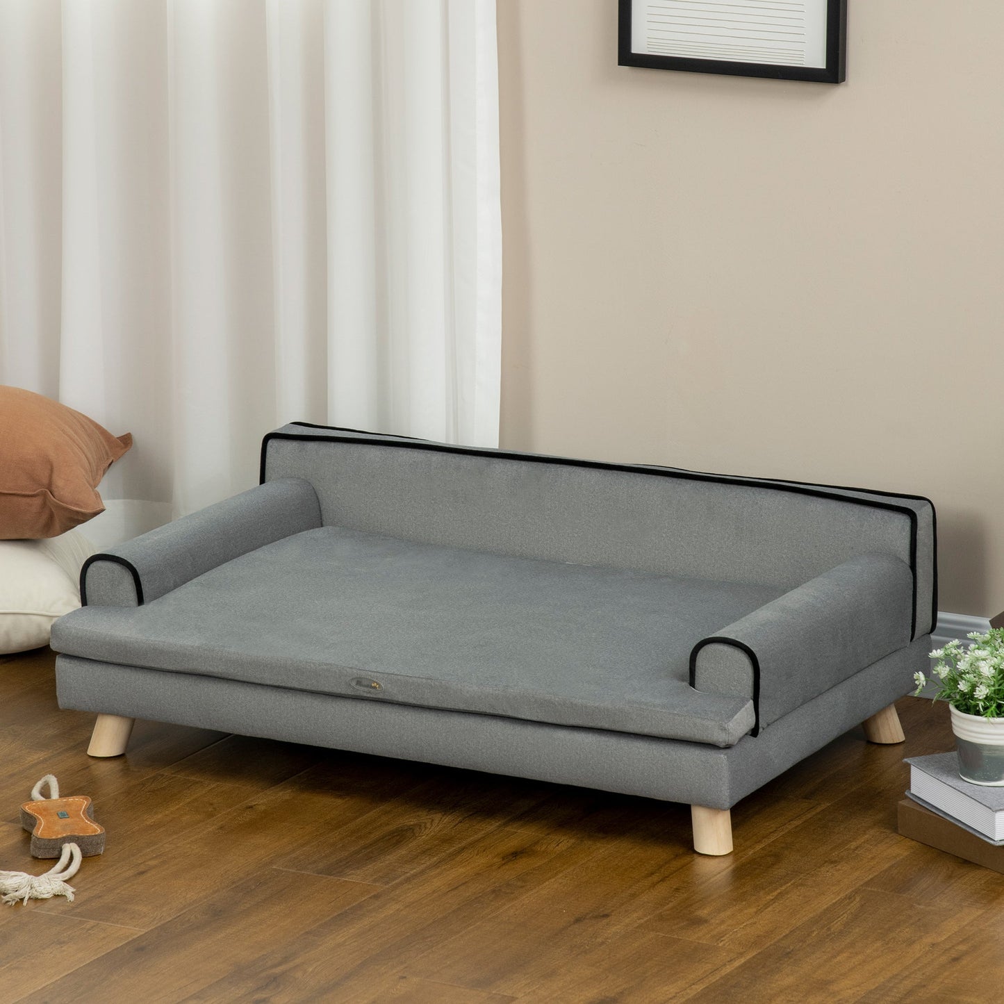 PawHut Dog Sofa with Legs Water-resistant Fabric