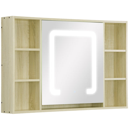 kleankin LED Bathroom Mirror Cabinet