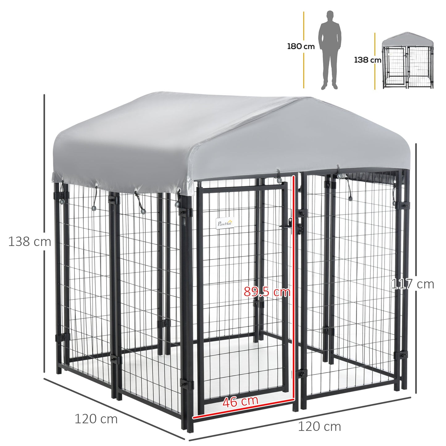 PawHut Outdoor Dog Kennel