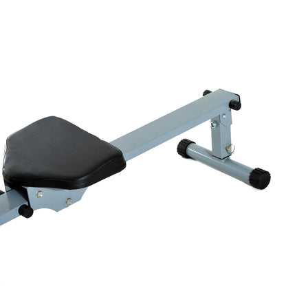 Homcom Rowing Machine Rower Workout Trainer W/ Monitor-Grey/Black