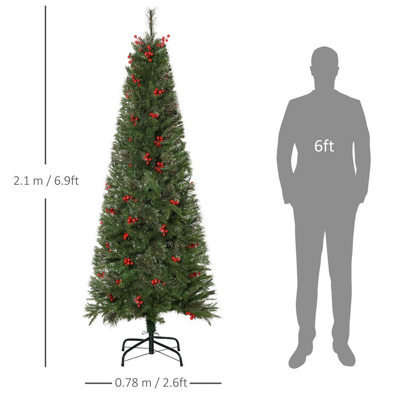 Homcom 7ft Christmas Tree Artificial - 746 Tips