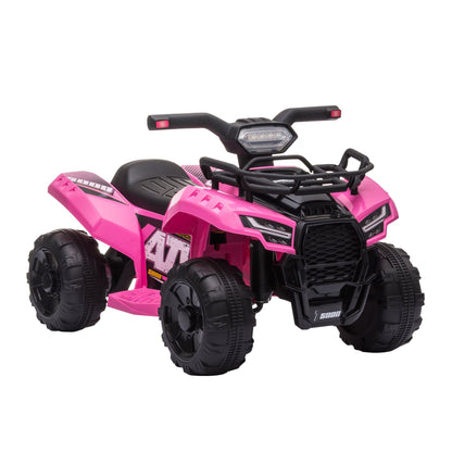 6V Kids Electric Ride on Car Toddlers Quad Bike ATV Toy With Music for 18-36 months Pink